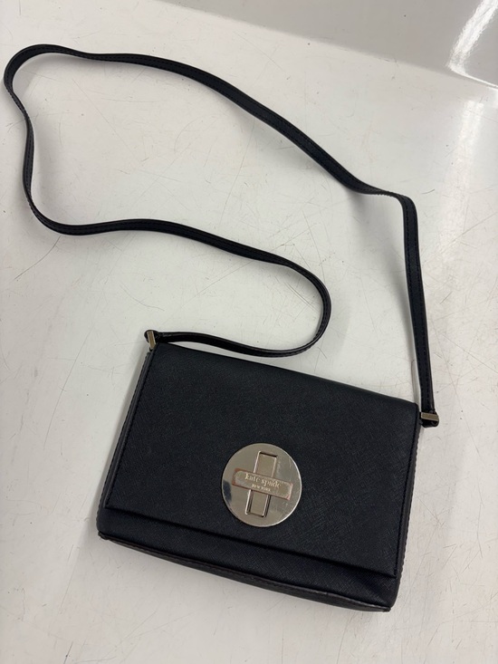 kate spade Handbags - kate spade Black Saffiano Crossbody with Gold Logo Turnlock